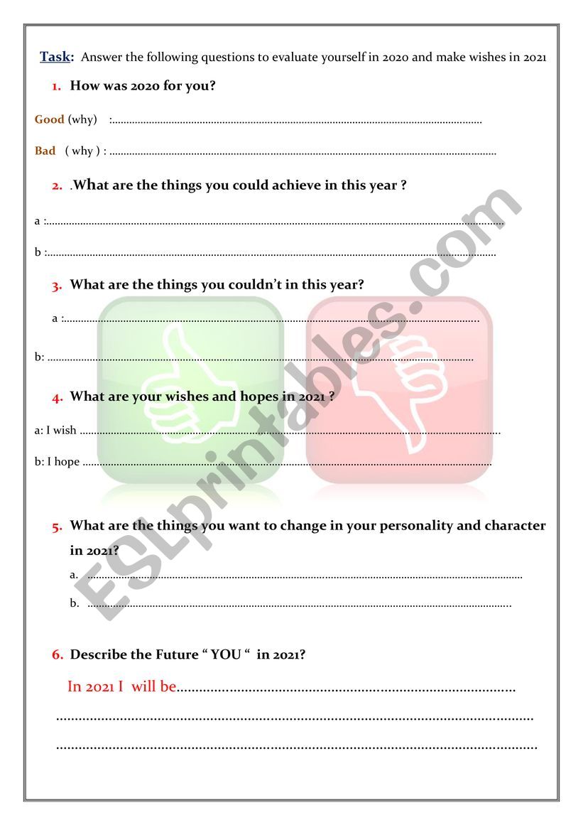 Tutorial session worksheet