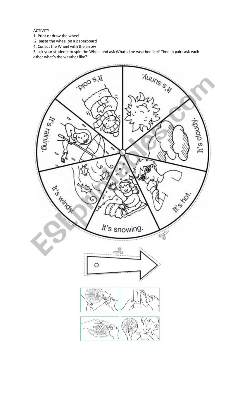 Spinner Wheel Game Download for ESL Class HappyEverydayEnglish