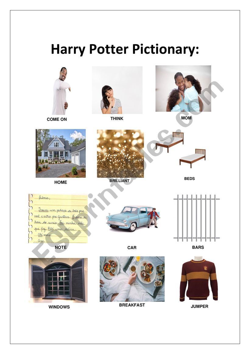 Harry Potter and the Chamber of Secretes pictionary