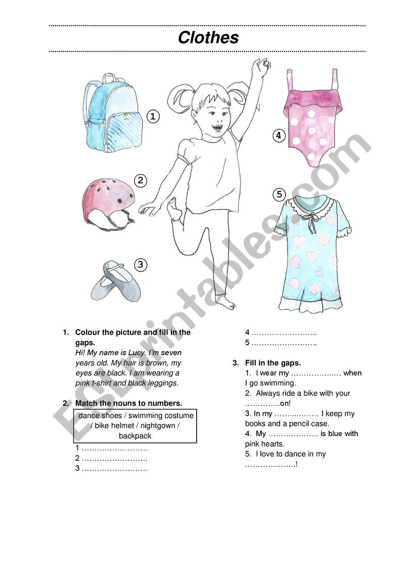 Clothes  worksheet