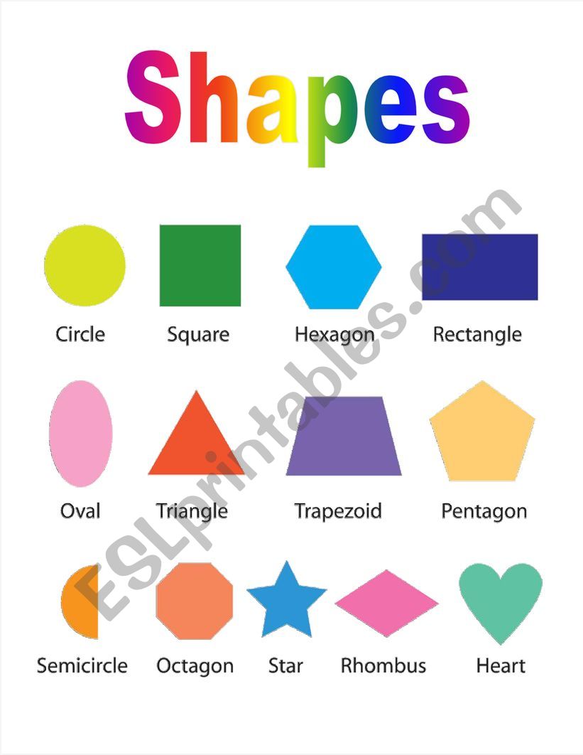 shapes worksheet