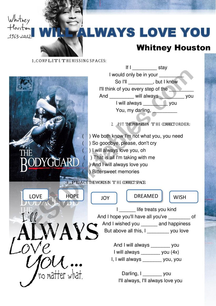 I will always love you - Whitney Houston