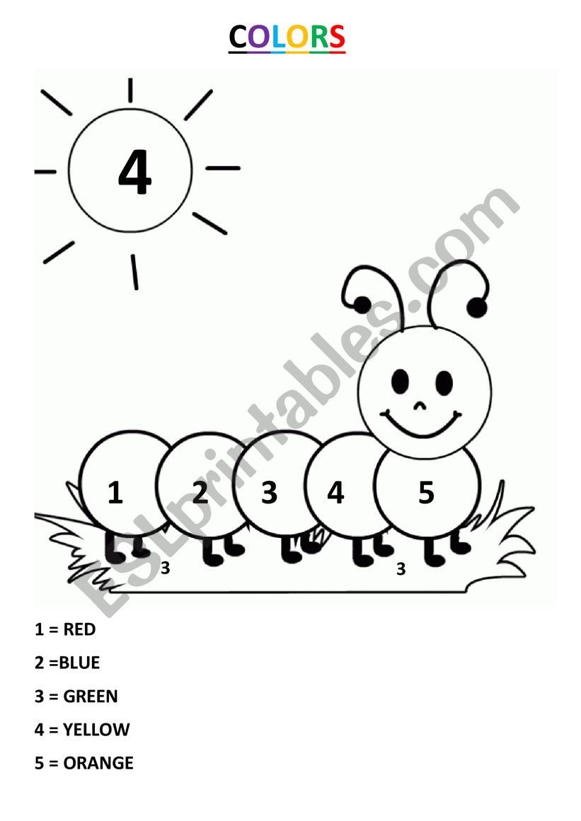 colors worksheet