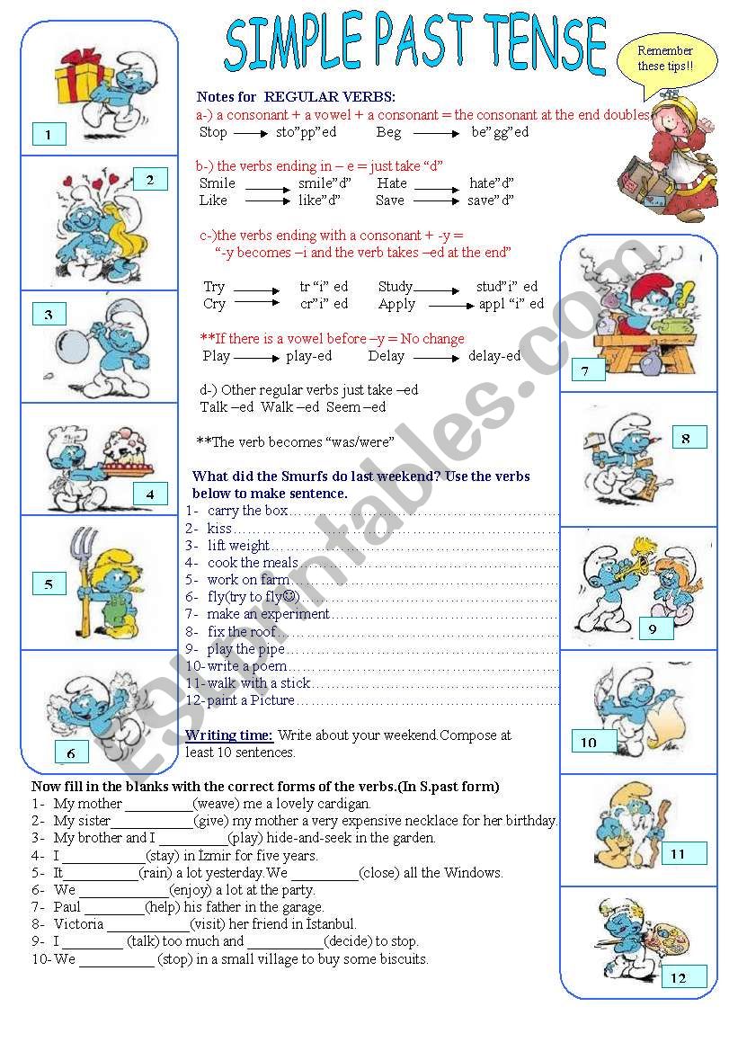 Simple Past Tense worksheet