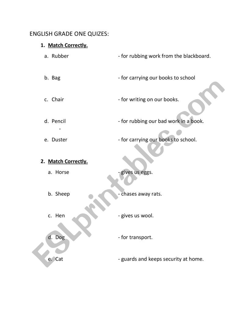 english-quiz-for-grade-one-esl-worksheet-by-majorgabriel