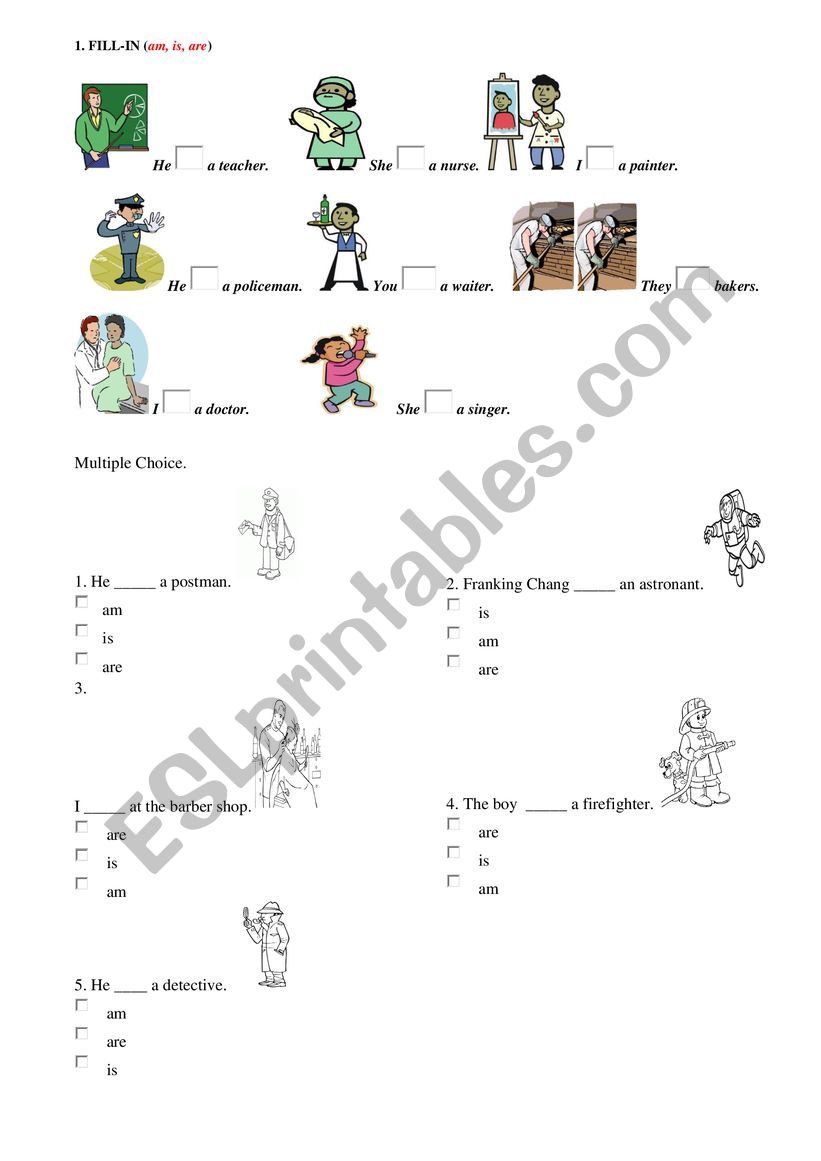 Jobs worksheet