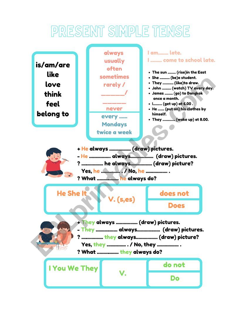 Present Simple Tense worksheet