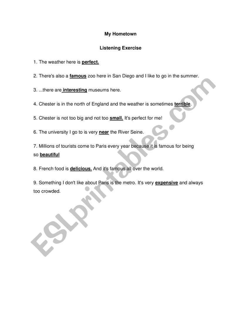 Reading Time worksheet