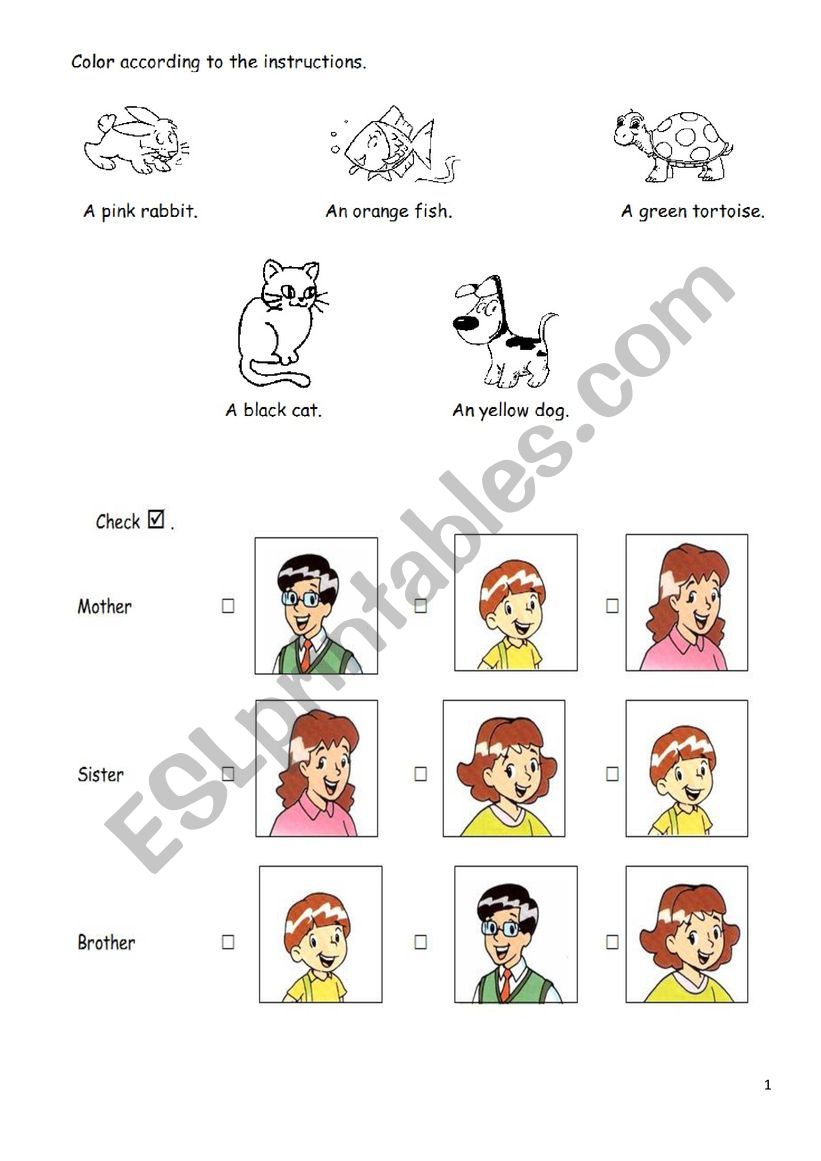  colors and numbers worksheet