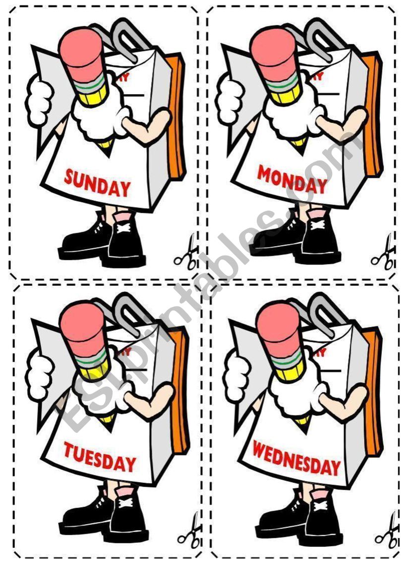 day and month worksheet