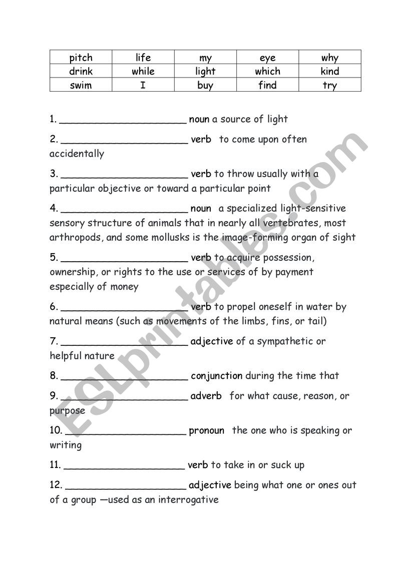 Spelling Words Definitions Grade 3 Week 3