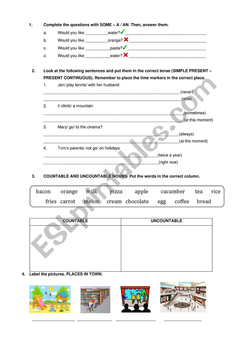 Elementary Practice 7 worksheet