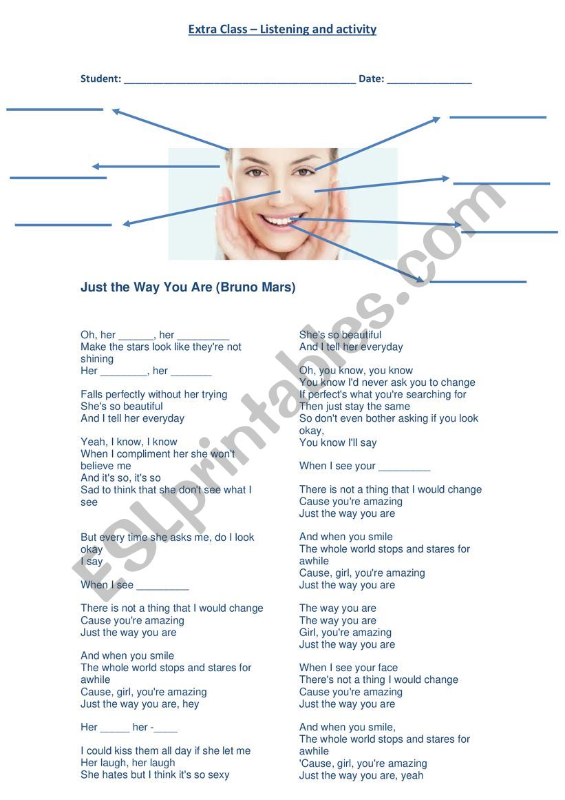 Listening activity - Work with personality and appearance 