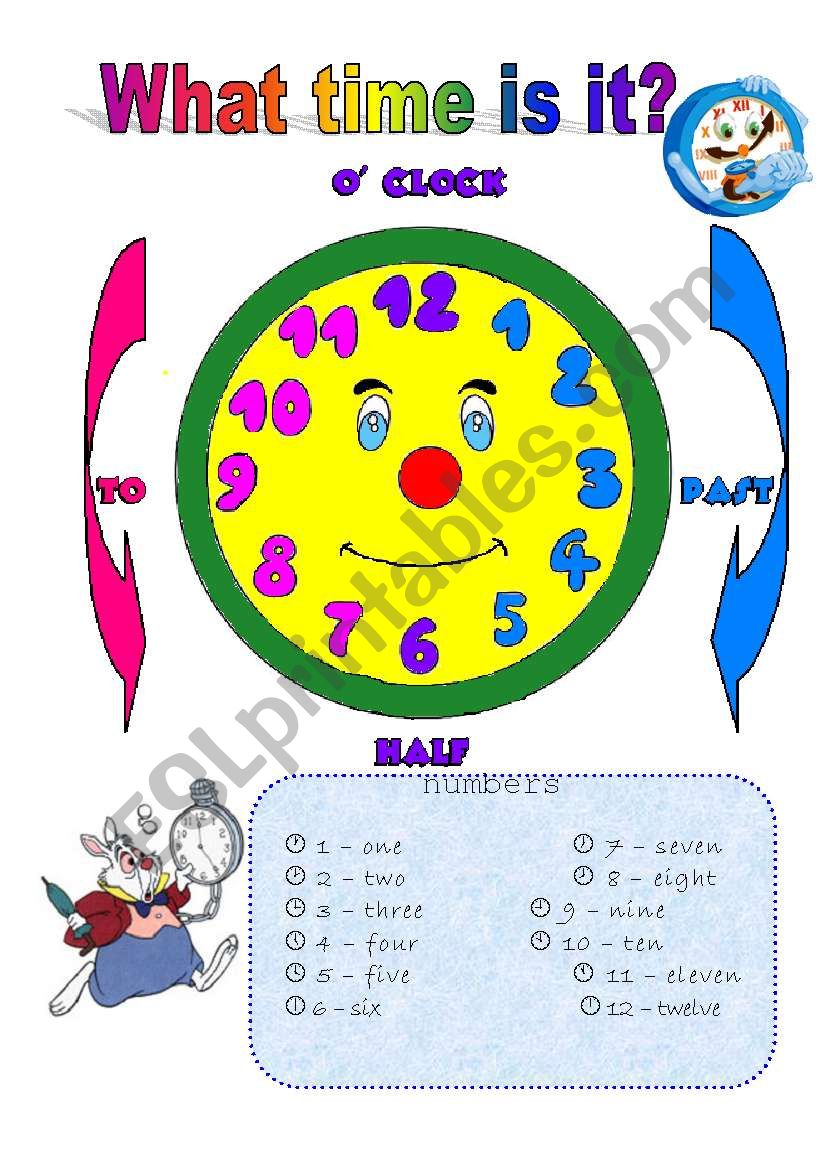 What time is it? worksheet