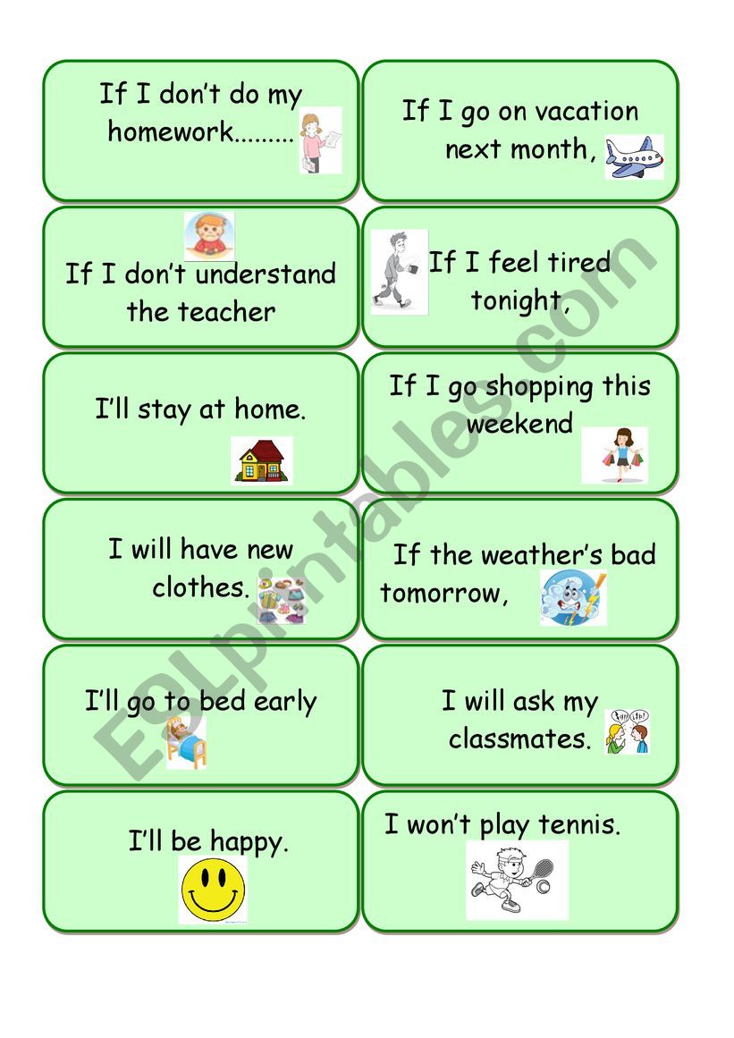 first conditional worksheet first conditional worksheet