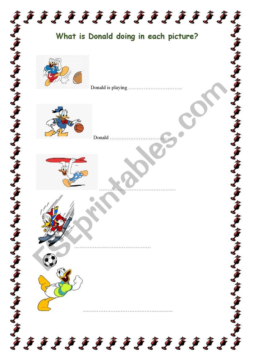 Donald: What are you doing? worksheet