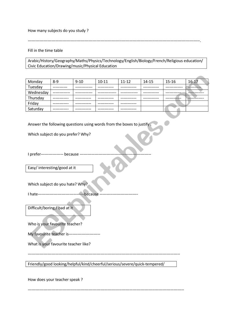 Review 8th grade part 2 worksheet