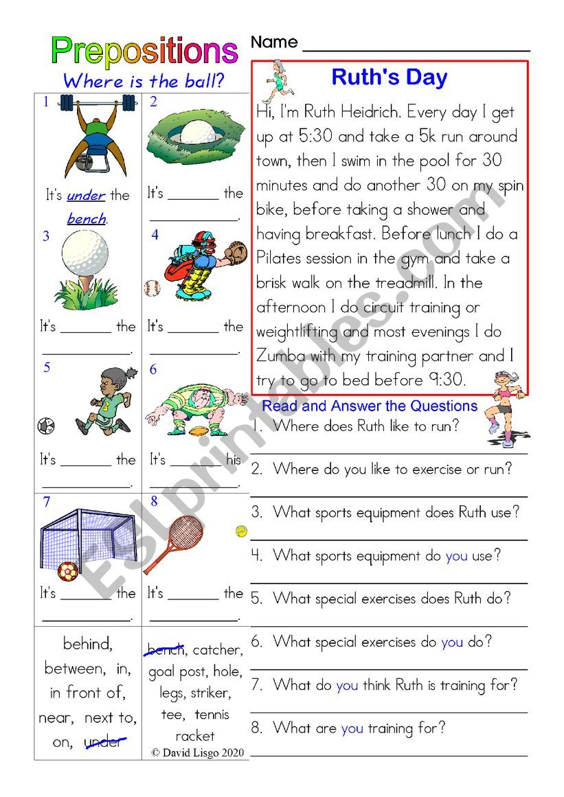 Prepositions with Ruth Heidrich