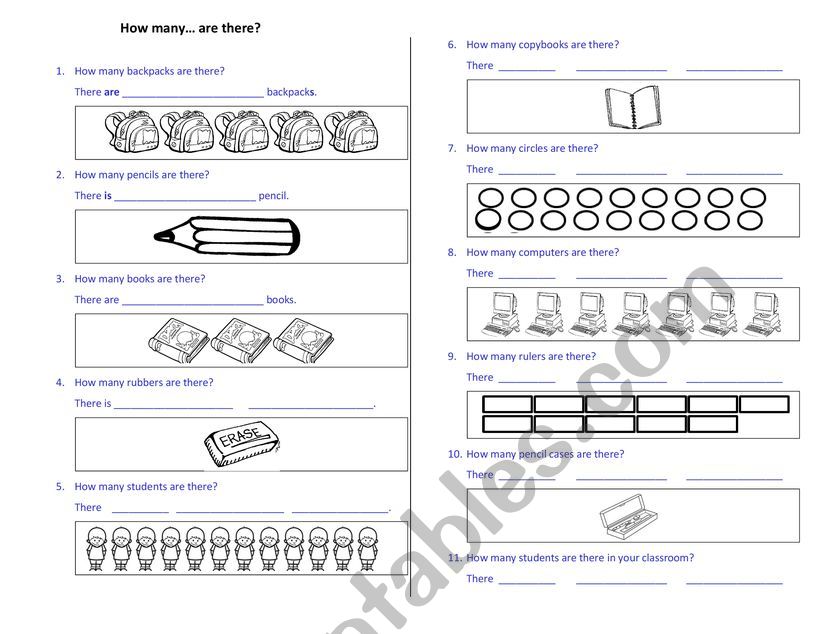 how many worksheet