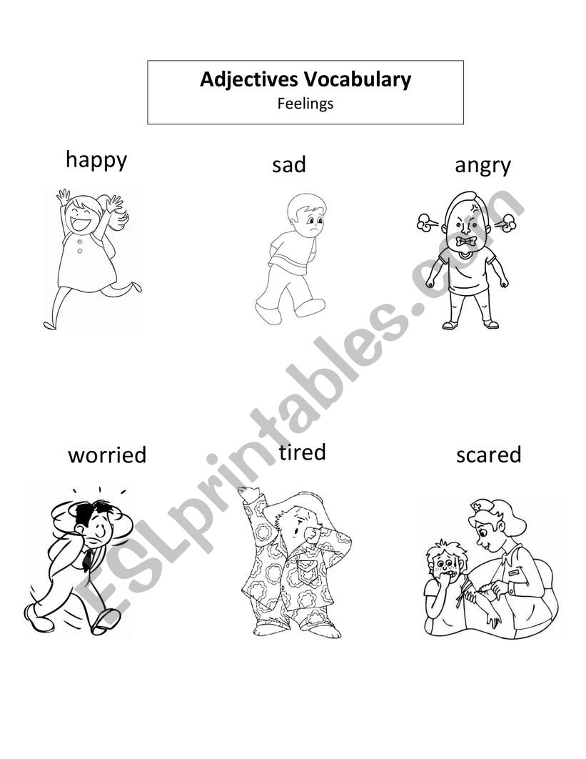 Adjectives - Feelings Vocabulary
