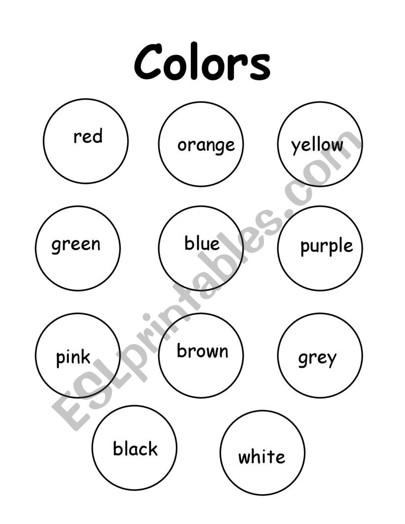 Color worksheet
