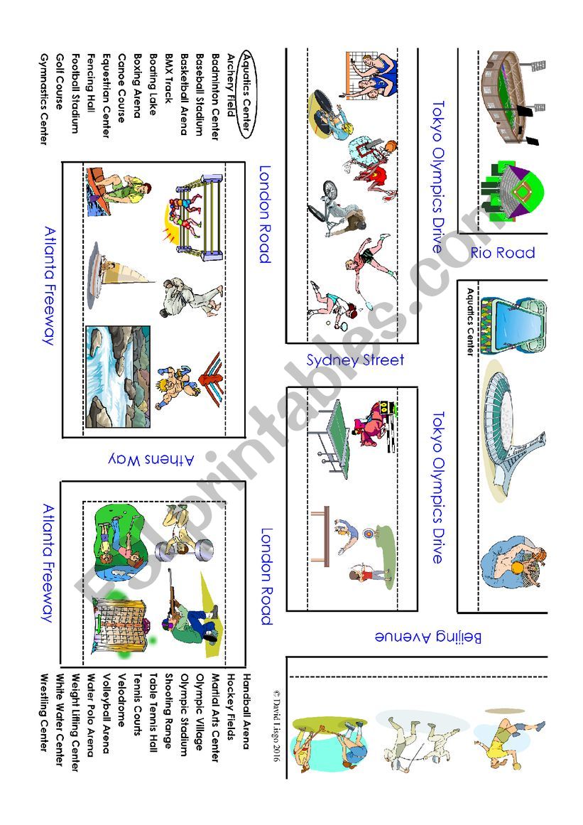 Olympic Map: Labelled and Unlabelled