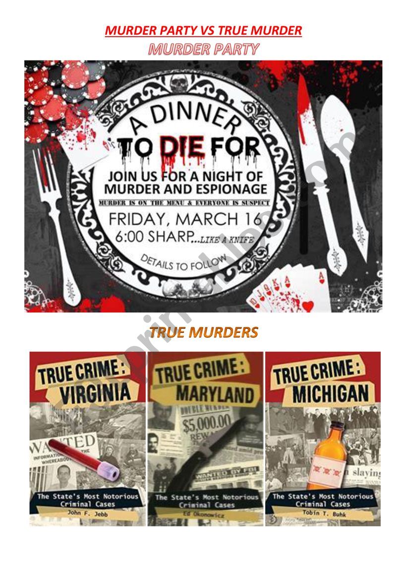 Picture-based conversation - topic 119 : murder party vs murder