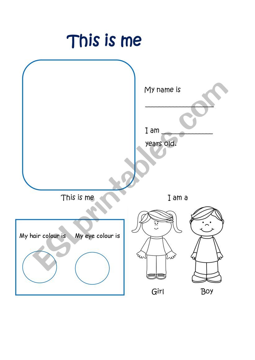 This is me esl worksheet by alma243