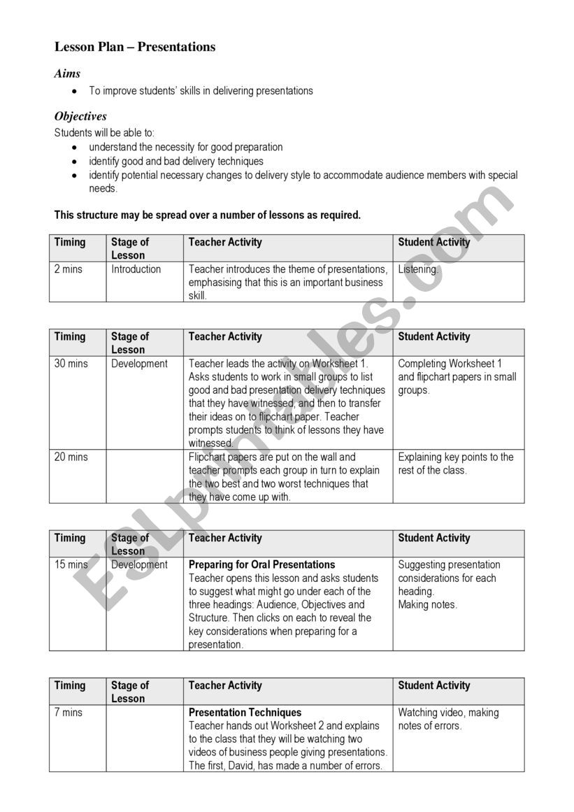 english lesson worksheet