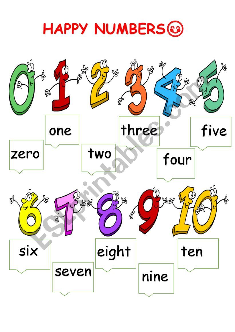 numbers -0-20picturedictionary