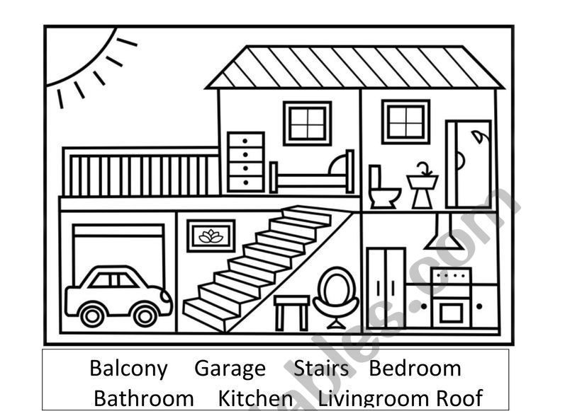 Family in the House worksheet