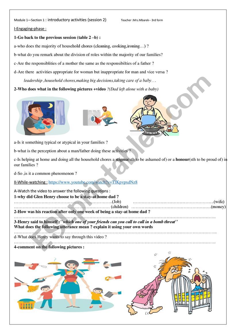 module 1 section 1 session 2 worksheet