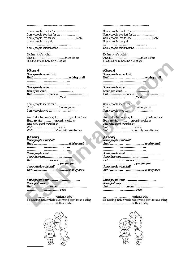 Complete the song - first conditional IF - Song Alicia Keys