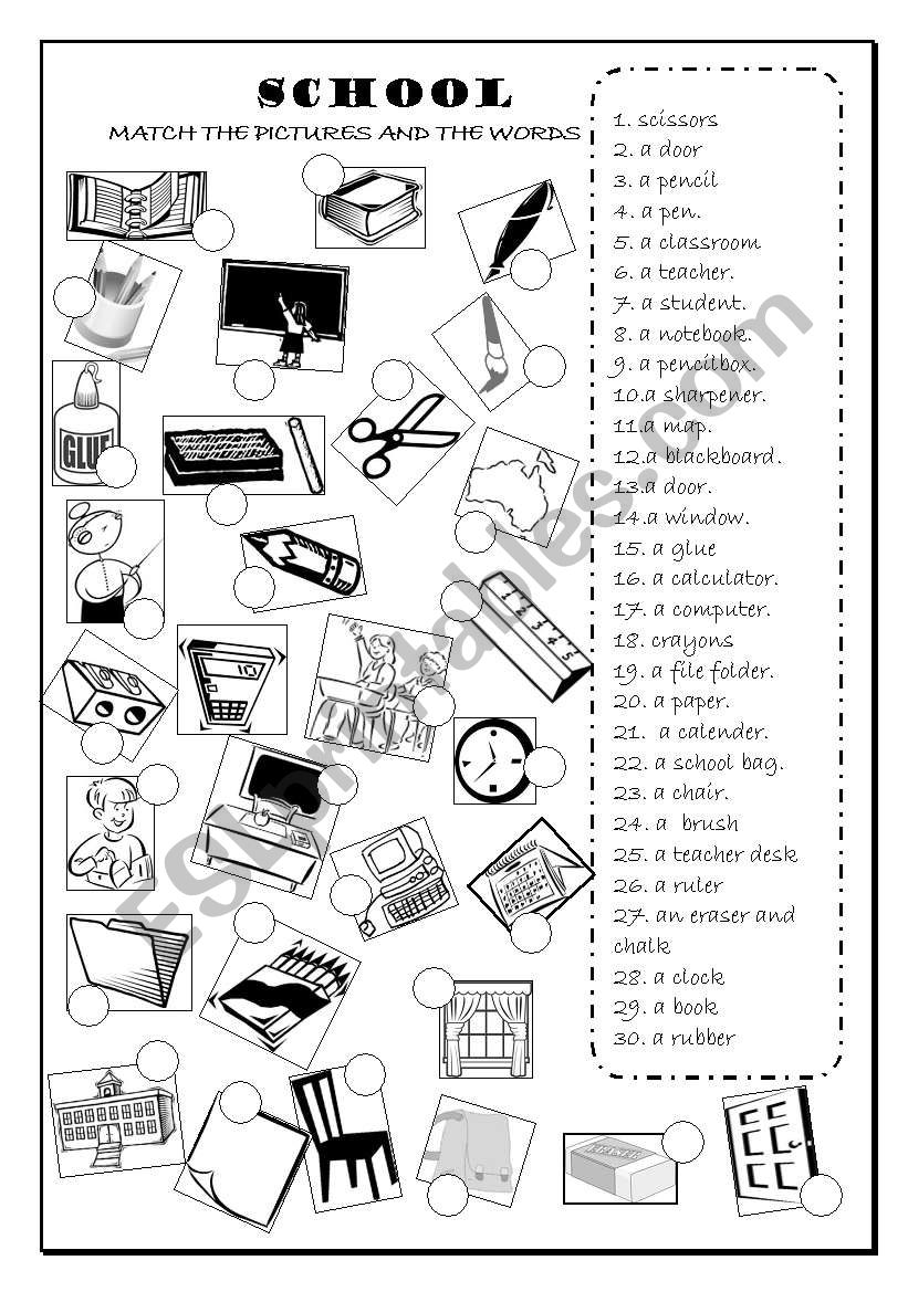 SCHOOL OBJECTS , CLASSROOM OBJECTS