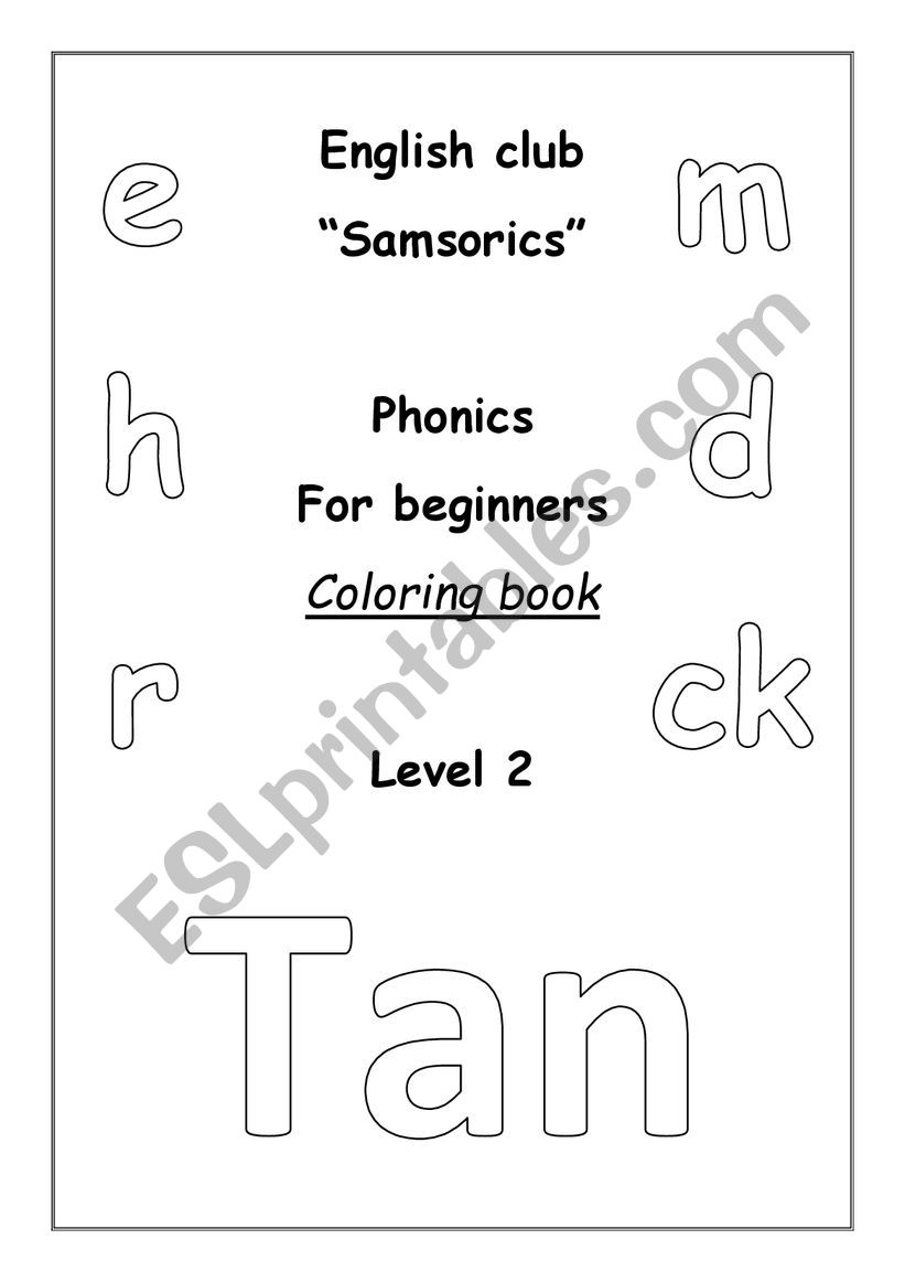 Phonics Coloring worksheet