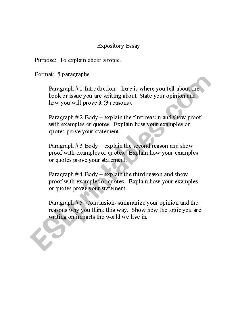 simple guide to writing an expository essay