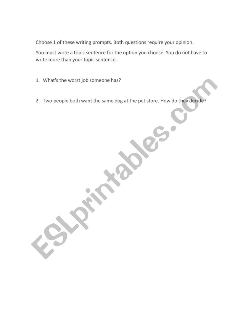 writing-prompt-topic-sentence-esl-worksheet-by-jbehnke