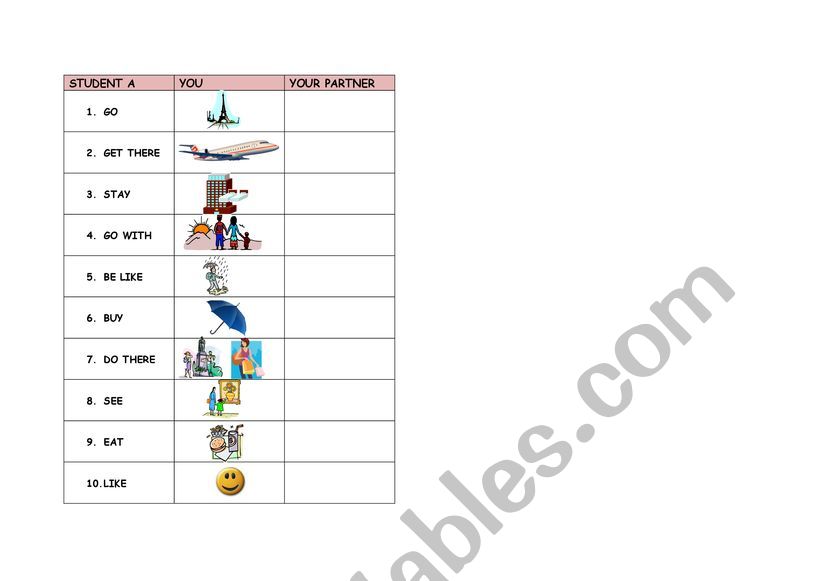 at the holiday worksheet