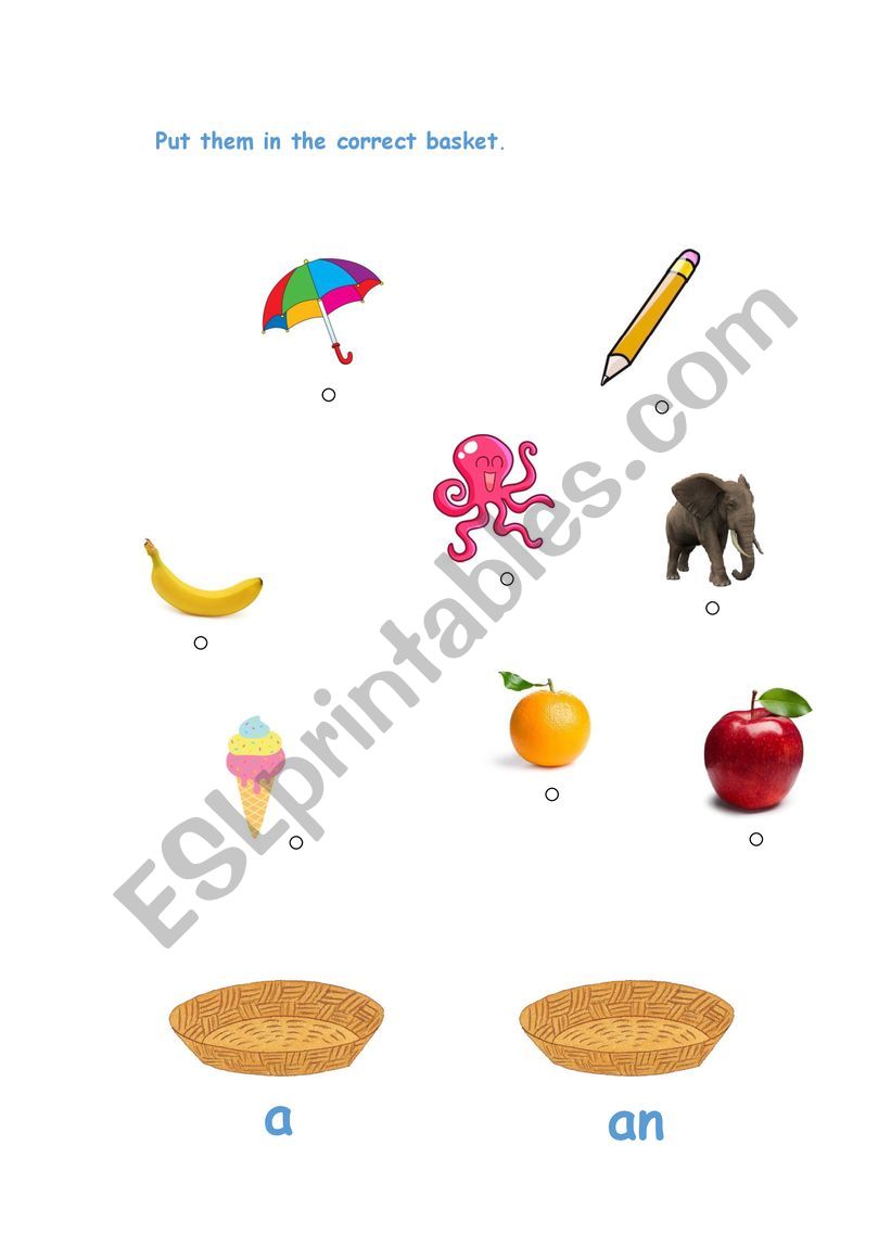 Put them in the correct basket