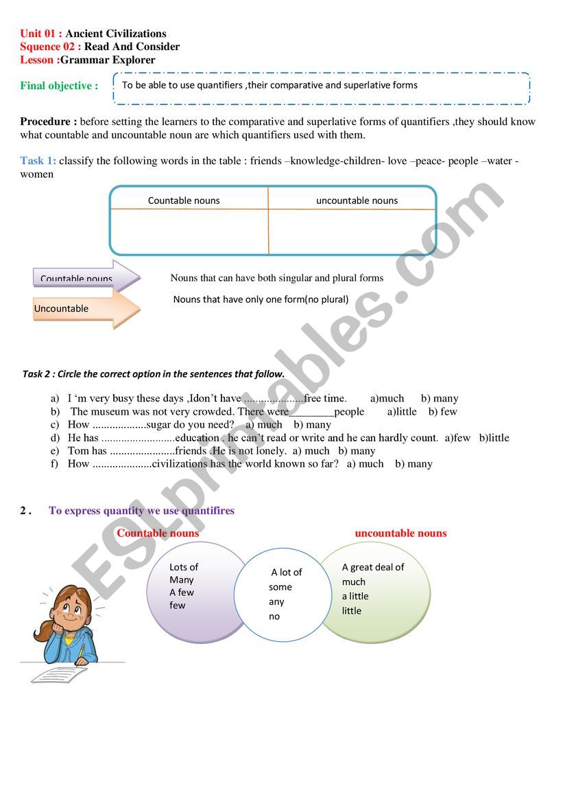 Quantifiers worksheet