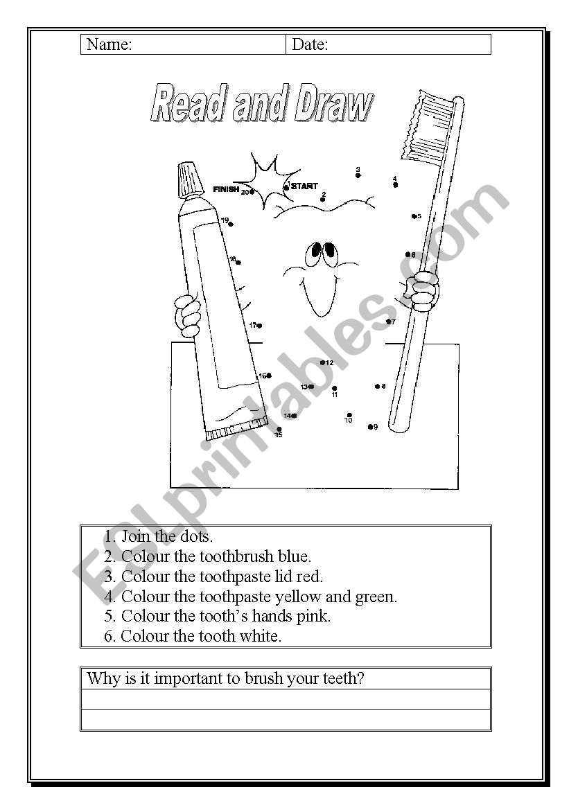 Read and draw worksheet