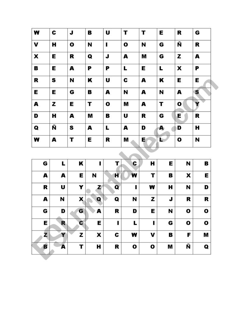 LETTER SOUP worksheet