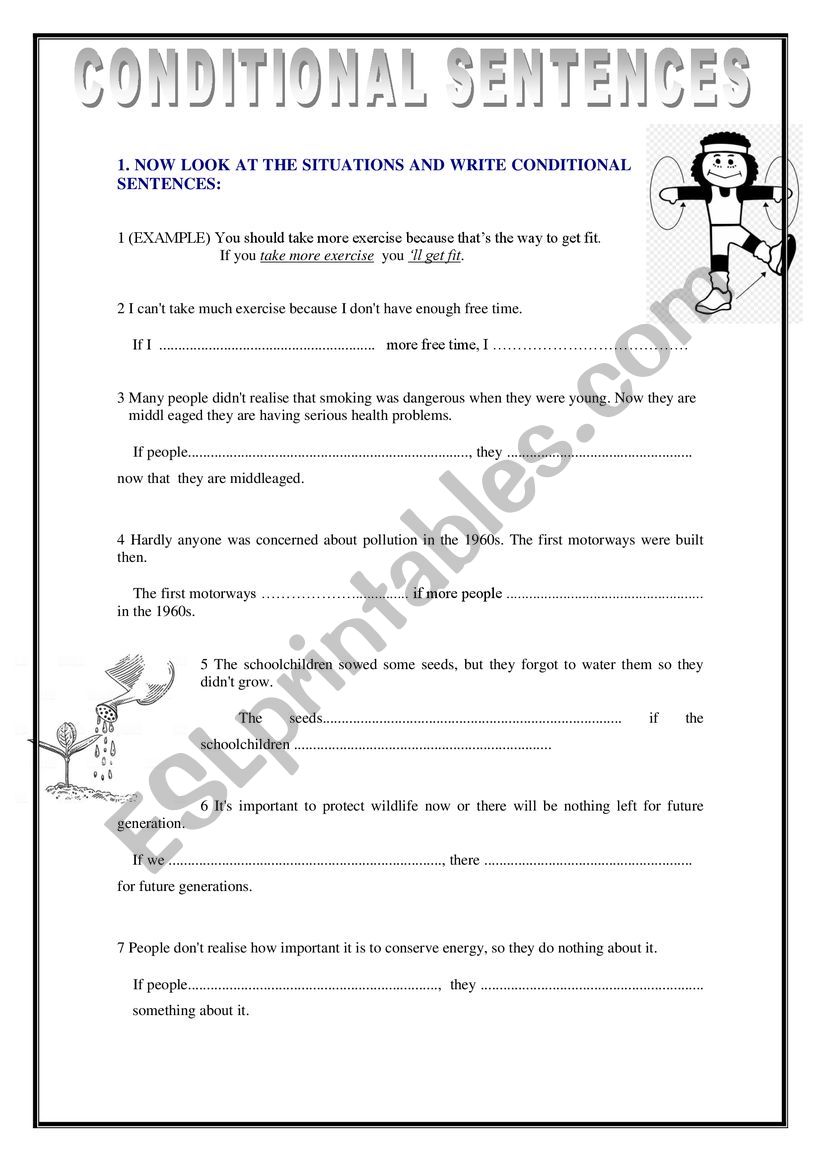 CONDITIONAL SENTENCES worksheet