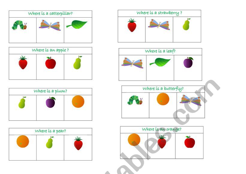 The Very Hungry Catterpillar Clothes peg game