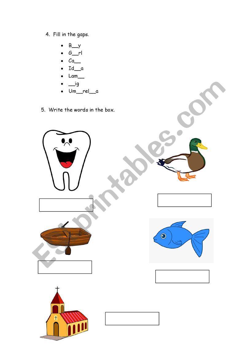 Alphabet test worksheet