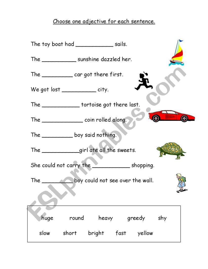 Adjective Phrases Practice Worksheet