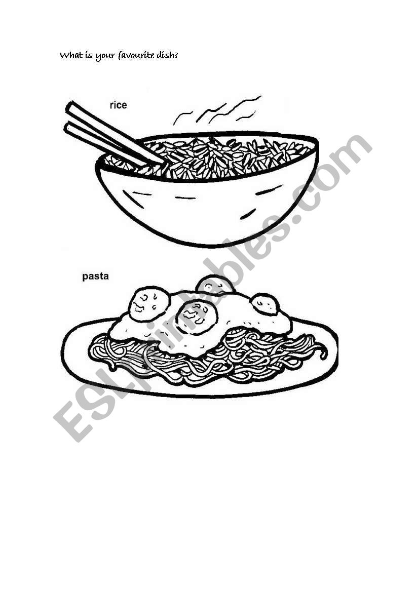 Food  worksheet
