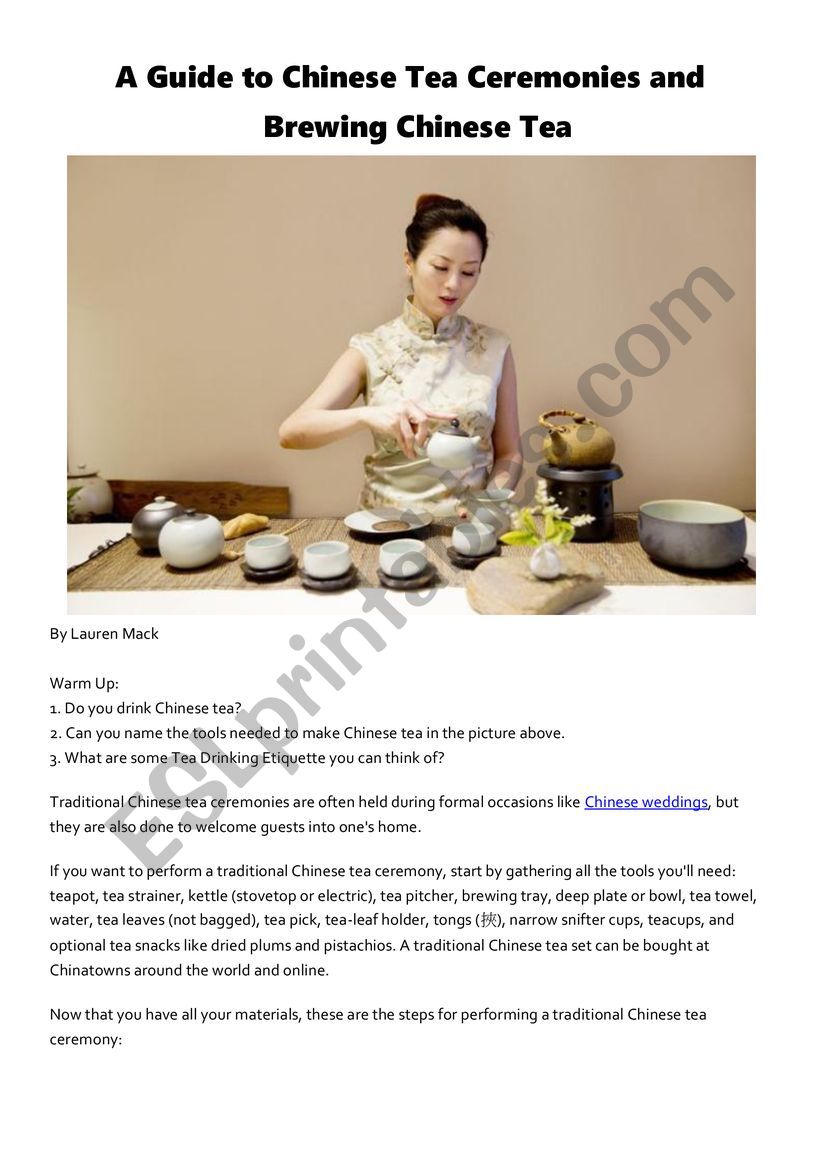 A Guide to Chinese Tea Ceremonies and Brewing Chinese Tea