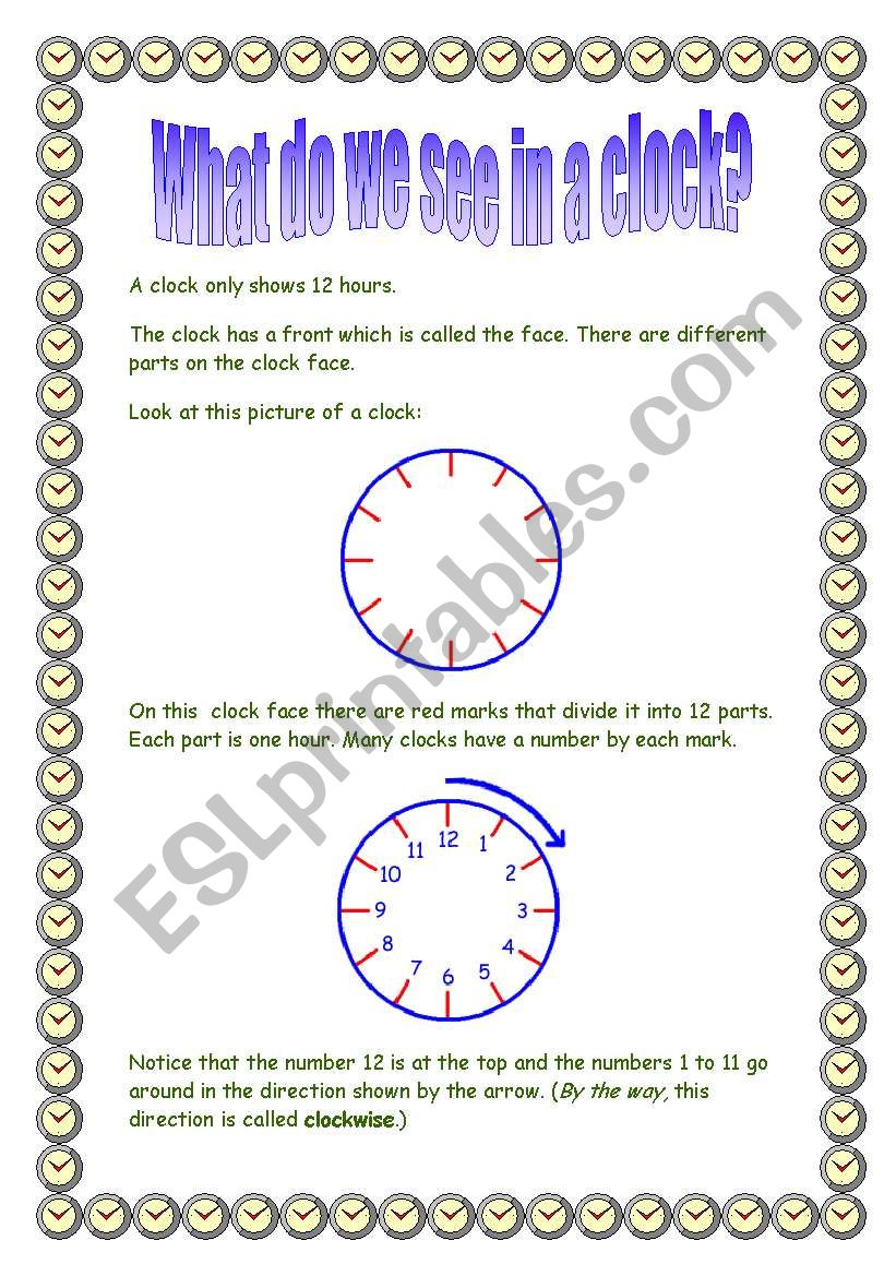 The time worksheet