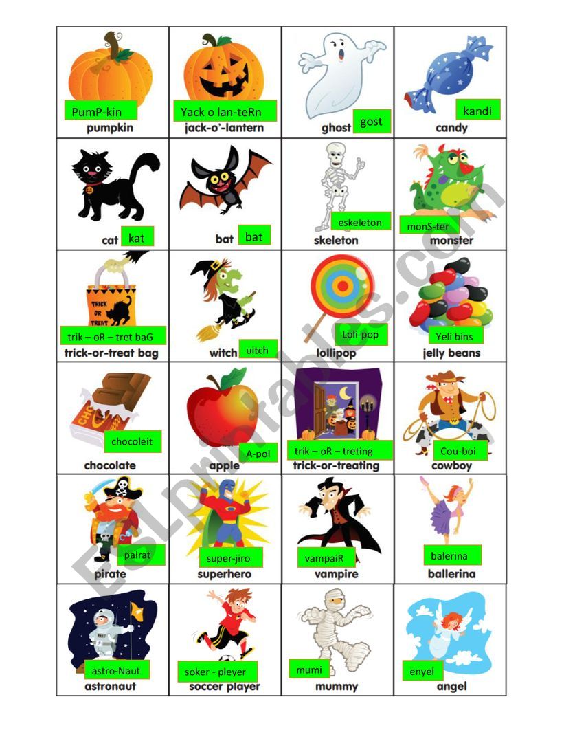 halloween worksheet